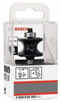Полукруглые фрезы 8 mm, R1 6 mm, L 19 mm, G 63 mm 2608628360